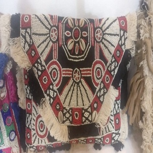 Bolsos de Mano de Gran Capacidad Estilo Bohemio para Mujer, Hechos a Mano con Cuentas, de Algodón, con Cierre, para la Noche, Compras, Bandolera - Product Image 2