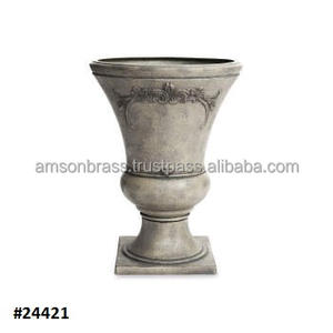 Planteur de fleurs en fer pour décoration de jardin, grande plante - Product Image 1