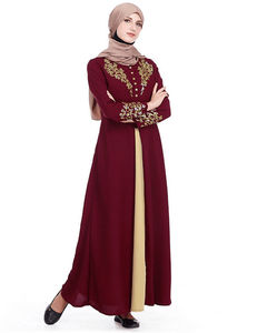 Abaya musulmane à manches longues de haute qualité, nouveau design 2019, dernière tendance, meilleur design AJM, designs élégants pour femmes, quatre saisons, personnalisable - Product Image 1