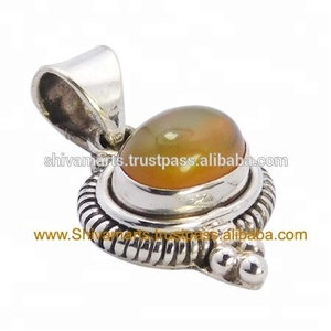 Colgante elegante de joyería fina de Plata de Ley 925 con piedras preciosas de ópalo etíope colgantes y dijes chapados en oro - Product Image 2