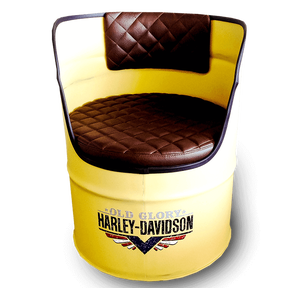 ยอดนิยมเหล็กและหนังเก้าอี้กลอง - Product Image 2