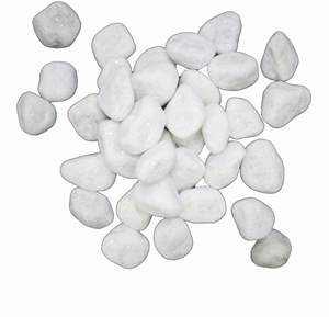 Galets ronds blancs neige, pour jardin, vente d'usine, - Product Image 2