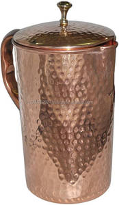Nueva jarra de agua martillada de cobre puro Agua potable y hirviendo directa aplicable - Product Image 3