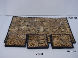 Tapetes y posavasos de cristal con incrustaciones de hueso, artesanías indias hechas a mano, patrones únicos, decoración del hogar para artículos de mesa de comedor - Product Image 6