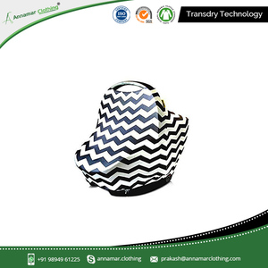 High Quality 100% Organic Cotton Cool Beans Baby Car Seat Canopy and Nursing Cover - Product Image 2