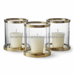 เชิงเทียนแก้วและโลหะ เชิงเทียนโลหะสีเงิน เชิงเทียนโลหะสำหรับงานปาร์ตี้ - Product Image 5