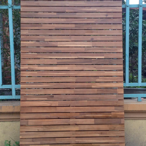 Panneau en bois d'acacia massif à jointures à rainures pour serre de jardin - Product Image 6