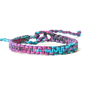 สร้อยข้อมือผ้าฝ้ายสีสันสดใสใหม่กำไลข้อมือมิตรภาพ - Product Image 2