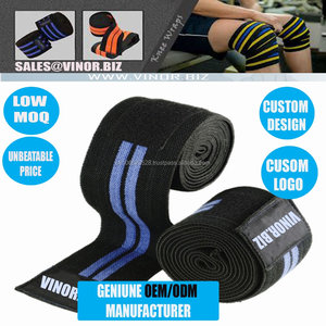 Genouillère à élastique de haute qualité et de taille personnalisée, conçue pour le fitness et la salle de sport, fabriquée à Sialkot, au Pakistan - Product Image 2
