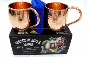 Taza de cobre de mula de Moscú con diseño martillado, tazas de cobre sólido para el hogar y el Bar, cerveza, cóctel, artículos para beber, taza de cobre - Product Image 2