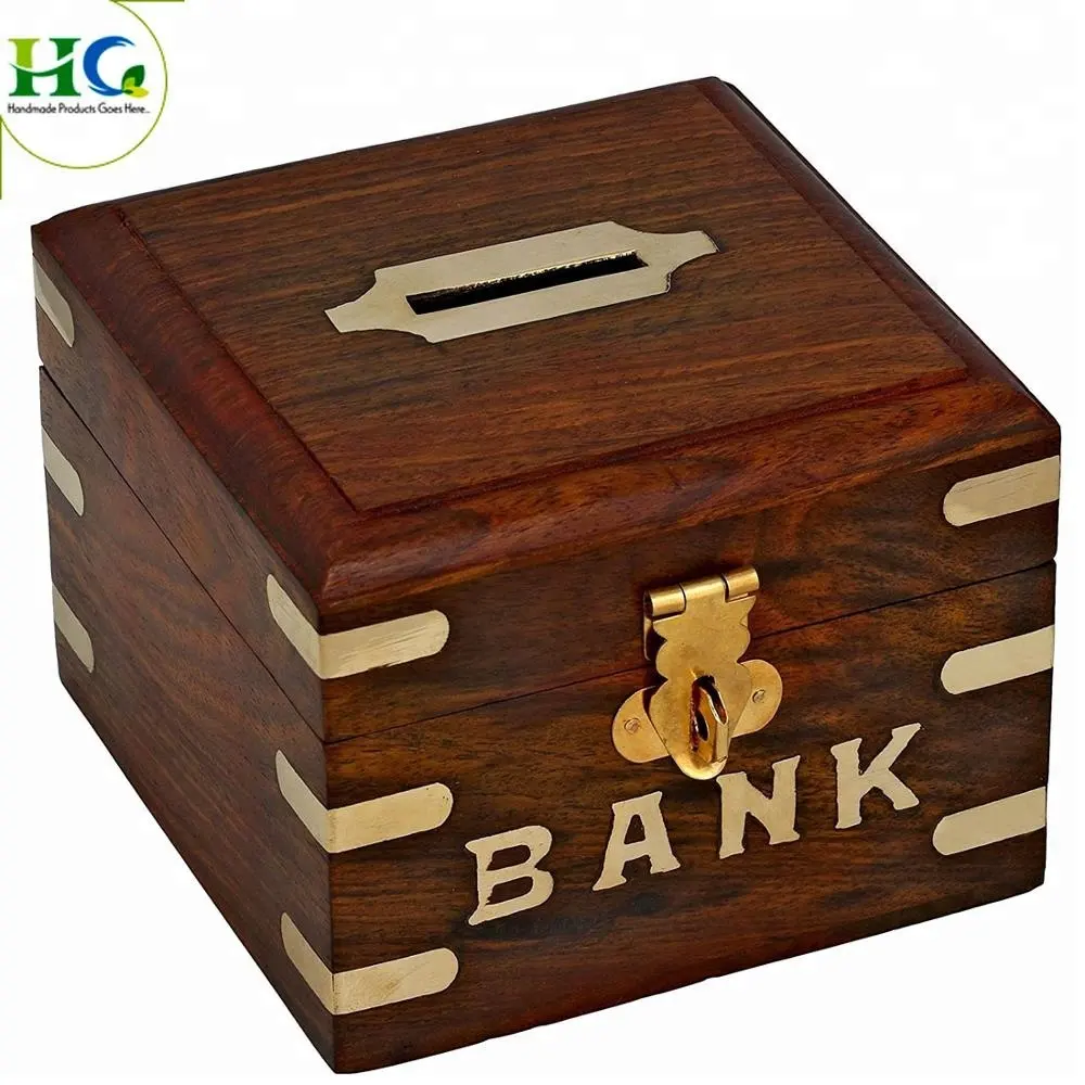 wooden saving money box for kids handmade wooden money box kids money box