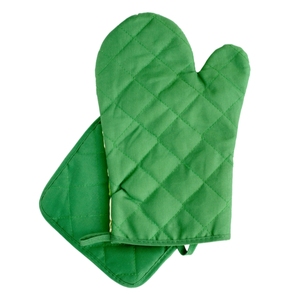 Mitaine de four de bonne qualité en coton écologique et personnalisé à motif uni au prix le plus bas - Product Image 2