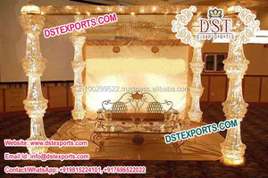 Ensemble de Mandap de Mariage en Cristal au Design Moderne, Mandaps de Mariage en Cristal, Mandaps pour Mariages Indiens, CALIFORNIA - Product Image 5