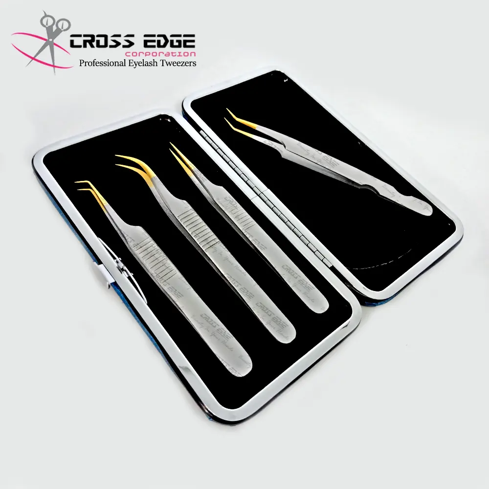 Custom Logo Eyelash Tweezers, Beauty Supplies Private Label Tweezers Eyelash Extension, Eyelash Tool