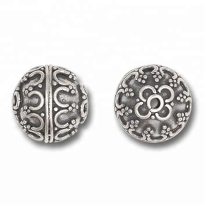 Perles Bali en argent sterling 925 B108 pour fiançailles de mariage ou bijoux cadeaux - Product Image 1