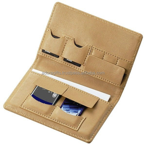 Étui en cuir avec fentes pour cartes de crédit, fentes pour cartes SIM et fente pour carte mémoire - Product Image 1