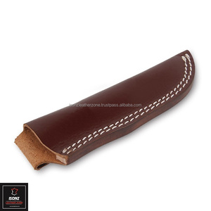 Funda de cuchillo de cuero de vaca bronceado con material de nailon duradero Soporte OEM y ODM personalizable - Product Image 1