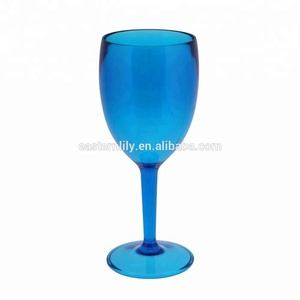 Lunettes à vin bleu, en plastique sans BPA, 10oz, 300ml, livraison gratuite - Product Image 2