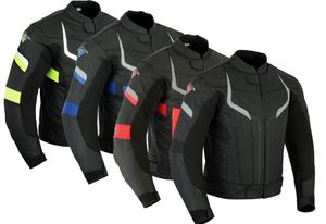 เสื้อแจ็กเก็ตนักมอเตอร์นักแข่งรถมอเตอร์ไซค์หนังแท้มี3สี - Product Image 6