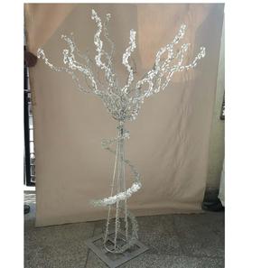 Árbol de decoración de cristal de metal hecho a mano elegante estilo Ins para boda Navidad pieza central interior - Product Image 1