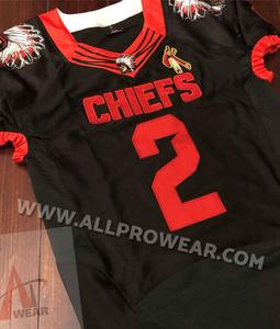 Ensembles d'uniformes de football américain avec sergé personnalisé et vêtements de sport sublimés Uniformes de football d'été à manches courtes - Product Image 5