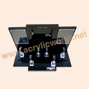 Présentoir de montre en acrylique, bloc d'affichage avec cube d'anneau en c, pièces - Product Image 5