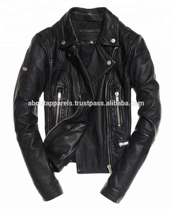 Chaqueta de Cuero de Motociclista de Piel de Oveja para Hombre, Chaqueta de Cuero de Cordero para Mujer, Nueva Colección 2026, Moda Sencilla, Económica, al por Mayor - Product Image 6