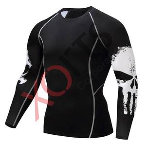 Camiseta Deportiva Unisex de Spandex para Correr, Gimnasio, Fitness, Yoga, con Nombre y Logotipo Personalizados - Product Image 1