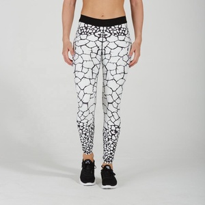 Pantalones de yoga sin mangas de poliéster/nylon de secado rápido personalizados, de cintura alta elástica, al por mayor, ropa deportiva de moda. - Product Image 6