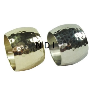 Decoración de mesa de lujo para bodas y cenas, con cuentas de cristal y anillo para servilletas rojo decorativo en forma redonda para hoteles. - Product Image 4