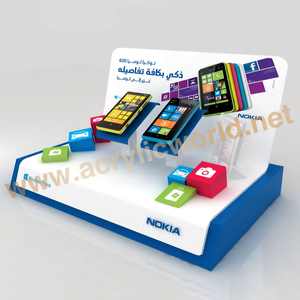 Soporte de exhibición de auriculares acrílico personalizado de fábrica de China soporte de auriculares deportivos con mostrador de exhibición de accesorios de supermercado - Product Image 3