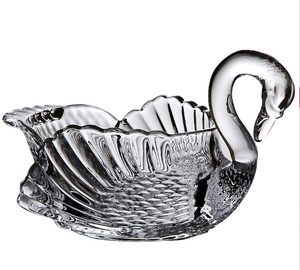 Personalizado de vidrio elegante Animal decorativos en forma de fruta de vidrio claro tazón de fruta para el hogar usando - Product Image 1