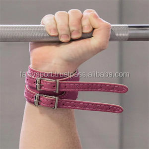 Sangles de musculation de qualité professionnelle, en cuir de vachette de qualité supérieure, antidérapantes, pour le soutien du poignet, la sécurité en fitness, la musculation - Product Image 5