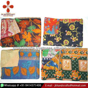 ผ้านวมส่าหรีแบบอินเดียทำด้วยมือ - Product Image 1