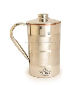 Wholesale supplier 50 oz silver touch luxury stainless steel water pitcher