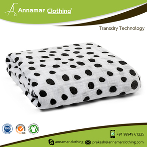Soft Cotton Baby Muslin <b>Swaddle</b> <b>Blanket</b> | Newborn Receiving Wrap Breathable Gauze Nursery Bedding Custom Print Design For Babies - Product Image 4