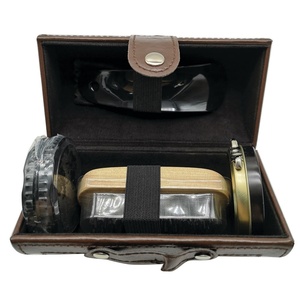 ชุดแปรงขัดรองเท้าทันสมัยระดับมืออาชีพ,ชุดคิตดูแลรองเท้าชุดคิตขัดรองเท้าหนัง Pu - Product Image 4