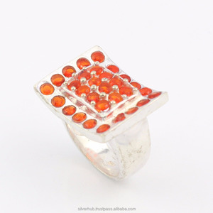 Bague multi-pierres précieuses 925 argent Sterling, bijoux faits à la main, pierres précieuses naturelles, pour femmes - Product Image 4