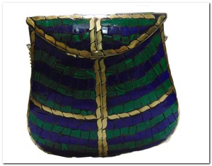 Bolsos de mano elegantes de aleación de metal y plata para mujer, elegantes, de mosaico, para fiesta de boda y noche, venta al por mayor - Product Image 5