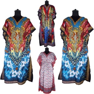 Nouveauté Kaftan Abaya Batwing longue grande taille Design tendance en coton avec chute de taille - Product Image 2
