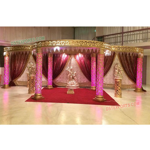 Luxueux mariage indien fibre Mandap mariage indien Mandap décoration en gros personnalisé conçu Mandap scène configuration vente USA - Product Image 1