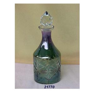 Bouteille de finition pour parfum Bouteilles d'art en verre indien Bouteille de parfum de couleur en verre - Product Image 1