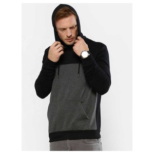 Gran calidad, logotipo de impresión personalizado, Sudadera con capucha de lana pesada para hombres, tela gruesa de color de bloque, suministro al por mayor para la temporada de invierno - Product Image 4