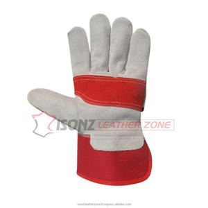 Gants de travail canadiens en cuir ISONZ en gros, pour la construction, 10 tailles, paume renforcée, gants à double paume de haute qualité - Product Image 2