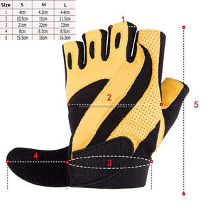 Guantes de Piel Premium Antideslizantes Unisex para Levantamiento de Pesas, Gimnasio y Entrenamiento, Marca ISONZ Leather Zone, Tallas y Logotipo Personalizables - Product Image 3