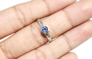 Iolite de forma redonda excelente, anillos de plata de ley 925, joyería de plata de la India, joyería de plata de ley 925, venta al por mayor - Product Image 4