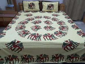 Mandala fleur drap de lit avec taies d'oreiller coton décor à la maison King Size literie Jaipuri imprimé Animal imprimé par les expéditeurs indiens - Product Image 2