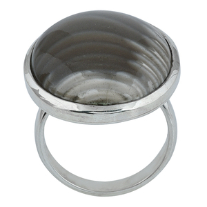 Botswana Agate Oval Shape Gemstone 925 <b>Sterling</b> <b>Silver</b> <b>Ring</b> Jewelry <b>Silver</b> Plated Fashionable <b>Ring</b> for Wedding, Anniversary,Gift - Product Image 2