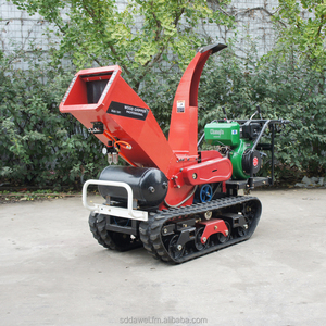 Cortador de ramas de orugas autopropulsado, cortador de huerto, cortador de troncos, trituradora de ramas - Product Image 1