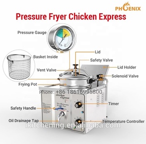Tavolo elettrico Top di Pollo Friggitrice Pressione Pollo Espresso Elettrica Friggitrice A Pressione <span class=keywords><strong>Kuroma</strong></span> mdxz16 pressione elettrica friggitrice - Product Image 6